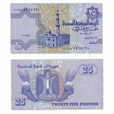 Банкнота 25 пиастр 2008 год. Египет. Pick 57i. Из банковской пачки (UNC)