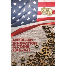 Капсульный альбом для монет серии «Изобретения Америки» в шубере. Американские инновации