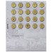 Комплект разделителей с листами для юбилейных 10-ти рублевых монет России 2020 г. ( листы скользящие). Формат OPTIMA