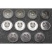 Набор памятных монет номинал 1 рубль  Приднестровья 2020 года. (11 монет). Из банковского мешка
