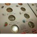 Набор памятных монет 10 рублей серии "Российская Федерация" в капсульных альбомах (Часть 1 и Часть 2) (Монеты из обращения)
