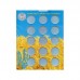 Блистерный лист для монет Монеты Украины 5 гривен.  СОМС