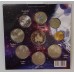 Набор памятных монет в капсульном альбоме, серия Космос (9 монет)