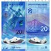 Зимние Олимпийские игры в Пекине 2022. Банкнота 20 юаней 2022 год. Из банковской пачки (2 штуки)