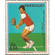 Теннис. Спорт. Парагвай. 1986 год (не погашенная марка)