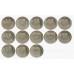 Набор монет, серия Православные храмы Приднестровья. Номинал монеты 1 рубль 2014-2021 г.г.  Приднестровье (UNC) (13 монет)