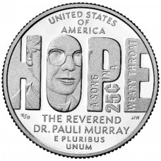 Паули Мюррей, серия выдающиеся женщины США  Монета 25 центов 2024 США (№ 11). Из банковского мешка (Денвер) 