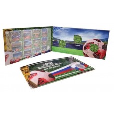 Буклет на 3 монеты 25 рублей и БАНКНОТУ 100 рублей  Чемпионат мира по футболу 2018