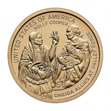 Полли Купер. 1 доллар 2026 США. Двор D. Коренные американцы. Из банковского мешка Полли Купер. 1 доллар 2026 США. Двор D. Коренные американцы. Из банковского мешка
