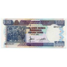 Банкнота 500 франков 2003 года. Бурунди. KM# 45. UNC