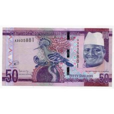 Банкнота 50 даласи 2015 года. Гамбия. UNC