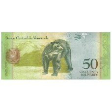 Банкнота 50 боливар 2015 год. Венесуэла. UNC