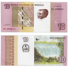 Банкнота 10 кванз 2012 года. Ангола UNC