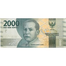 Банкнота 2000 рупий 2016 год. Индонезия (UNC)