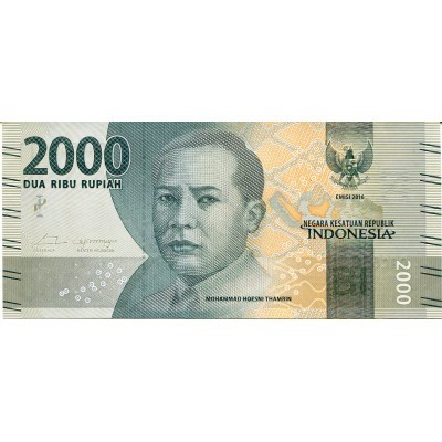 Банкнота 2000 рупий 2016 год. Индонезия (UNC)