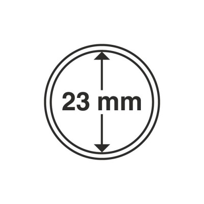 Капсула для монет внутренний диаметр 23 мм. Leuchtturm