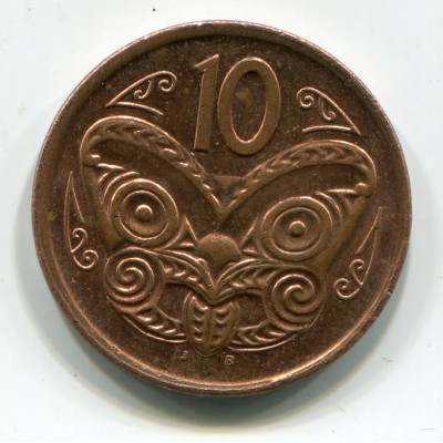 10 центов, 2006 год, Новая Зеландия (из обращения)