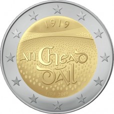 100-летие со дня первого заседания Дойл Эрен. Монета 2 евро 2019 года. Биметалл. Ирландия (UNC)