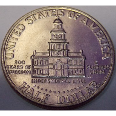 Half Dollar (50 центов) США 1976 год.
