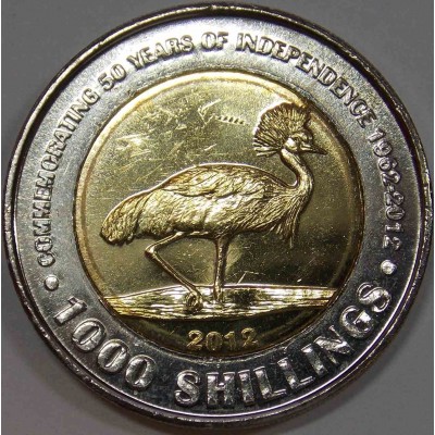 1000 шиллингов 2012 года. Уганда