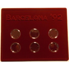 Планшет (222х284х10 мм) для серии монет Barcelona-92