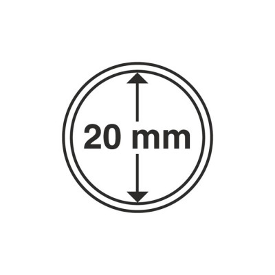 Капсула для монет внутренний диаметр 20 мм. Leuchtturm