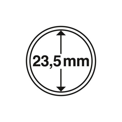 Капсула для монет внутренний диаметр 23,5 мм. Leuchtturm