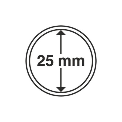 Капсула для монет внутренний диаметр 25 мм. Leuchtturm