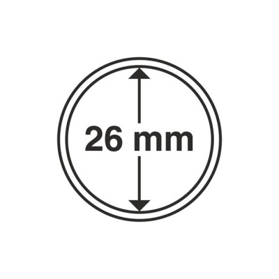 Капсула для монет внутренний диаметр 26 мм. Leuchtturm