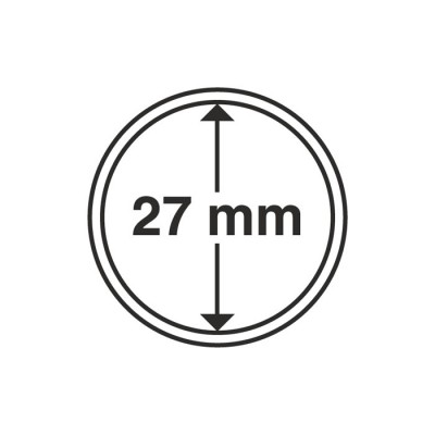Капсула для монет внутренний диаметр 27 мм. Leuchtturm