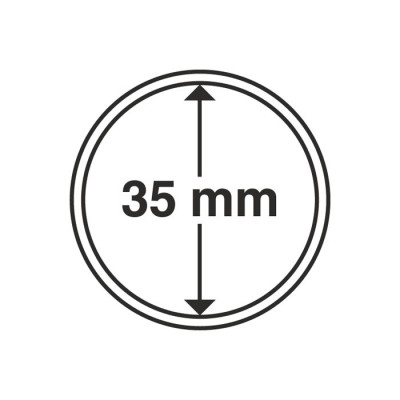 Капсула для монет внутренний диаметр 35 мм. Leuchtturm