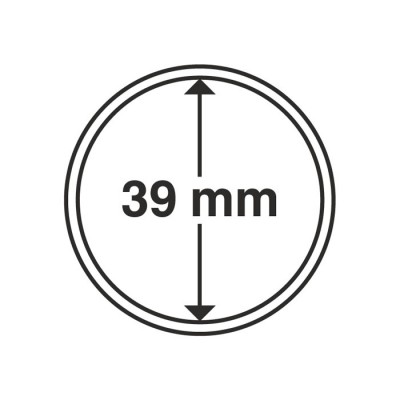 Капсула для монет внутренний диаметр 39 мм. Leuchtturm