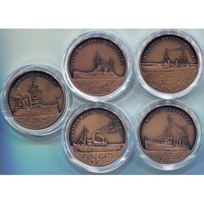 Набор монет Турция (5 монет) 2015 год.  2,5 лиры