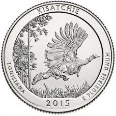 Кисатчи (Kisatchie). 25 центов 2015 год. №27 (монетный двор Денвер)