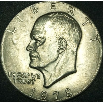 1 доллар 1978 США Эйзенхауэр, двор P