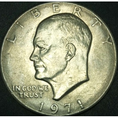 1 доллар 1971 США Эйзенхауэр, двор P