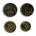 Уругвай. Набор монет (4 монеты)