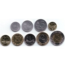 Литва. Набор монет (9 монет)