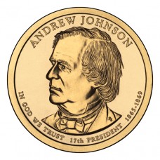 Эндрю Джонсон. 1 доллар 2011 года. США