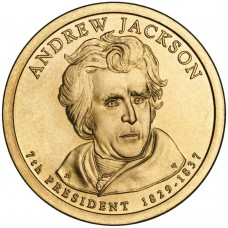 Эндрю Джексон. 1 доллар 2008 года. США