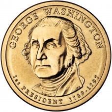 Джордж Вашингтон. 1 доллар 2007 года. США