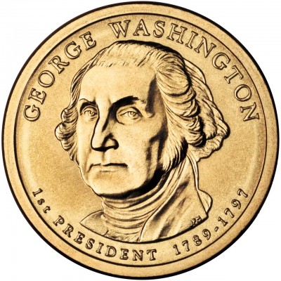 Джордж Вашингтон. 1 доллар 2007 года. США
