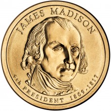Джеймс Мэдисон. 1 доллар 2007 года. США