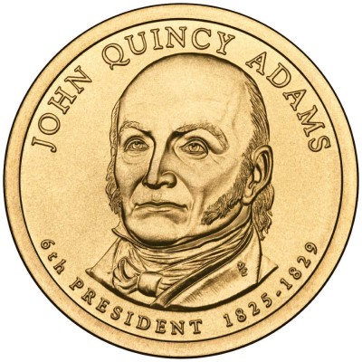 Джон Куинси Адамс. 1 доллар 2008 года. США