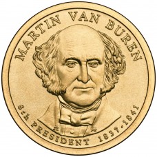 Мартин Ван Бюрен. 1 доллар 2008 года. США