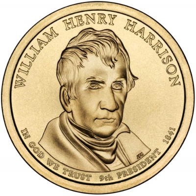 Уильям Гаррисон. 1 доллар 2009 года. США