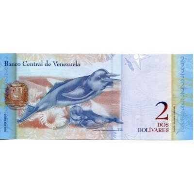 2 боливара 2012 года. Венесуэла. Из банковской пачки (UNC)