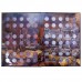 Альбом-книга для хранения 10-рублевых стальных с гальванопокрытием монет, в том числе серии: «Города воинской славы».