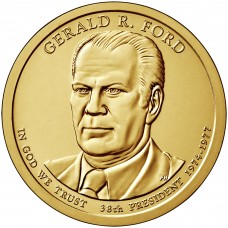 Джеральд Форд. 1 доллар 2016 года,  38-й президент США