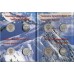 4 памятные монеты и банкнота в альбоме. Олимпиада 2014 года (UNC)